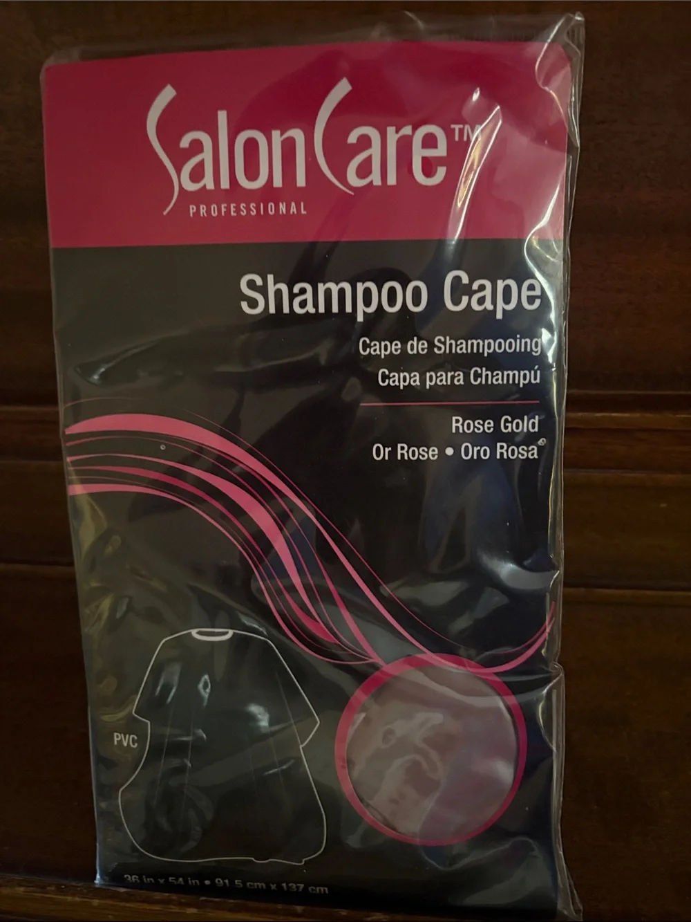 Professional Shampoo Cape — Rose Gold